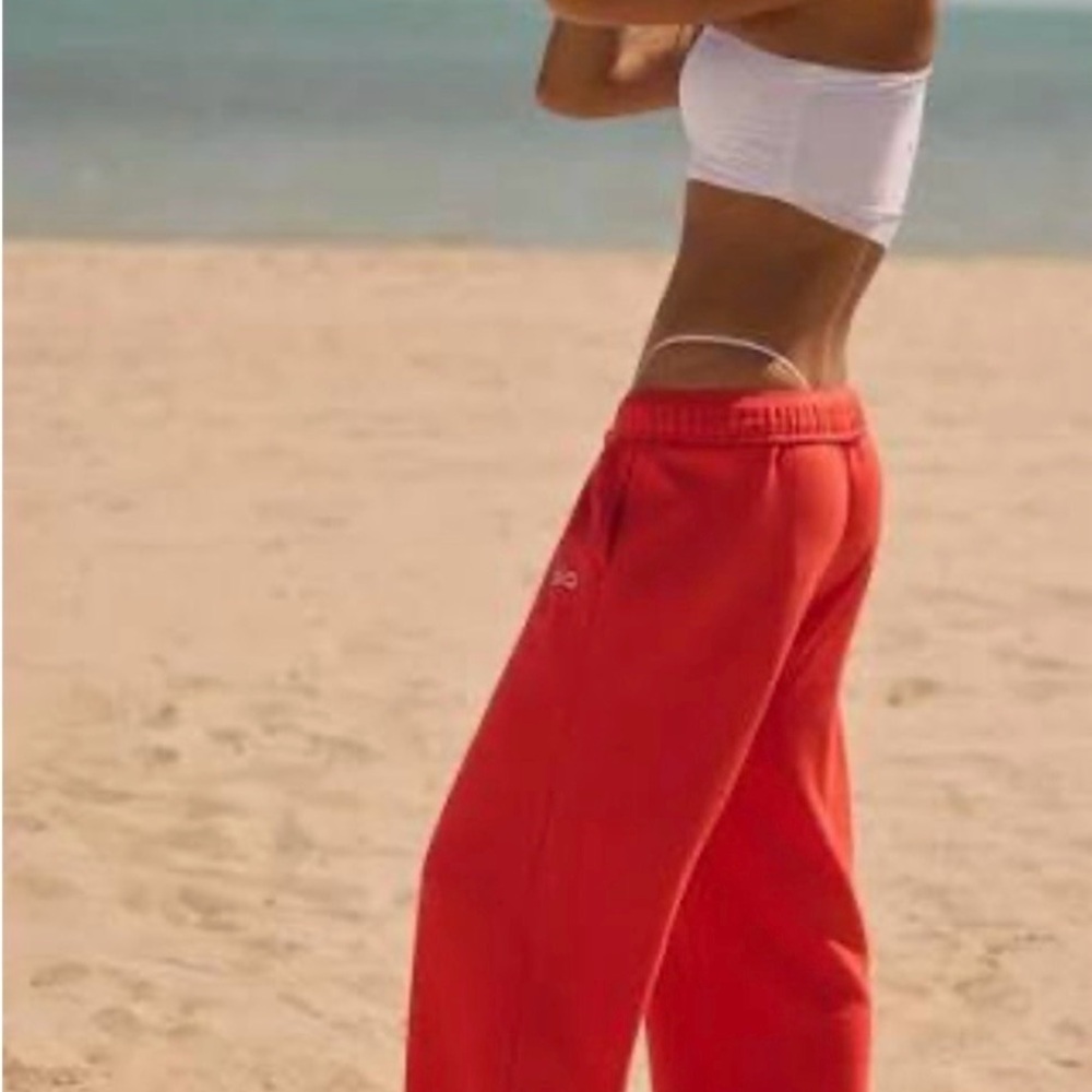 ALO Accolade Red Hot Summer sweatpants. Sold Out! - Picture 3 of 8